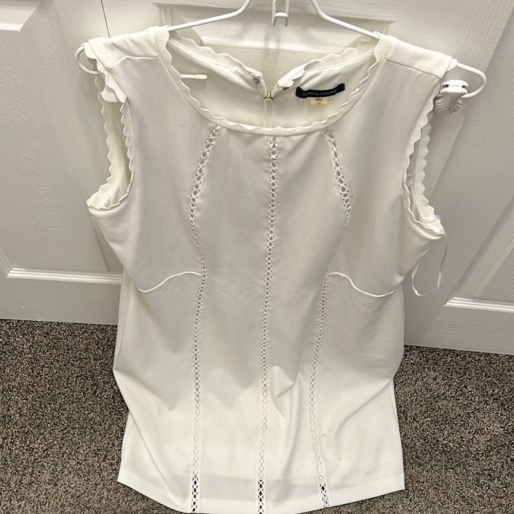 Tommy Hilfiger Ivory Sleeveless Blouse